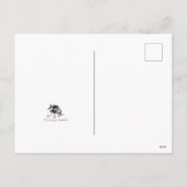 Grauwal-Mama und Babysumie-Tintenmalerei Feiertagspostkarte (Rückseite)