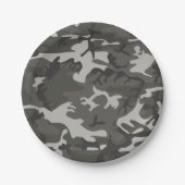 Grauwald Camouflage. Camouflage Pappteller (Vorderseite)