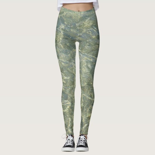 Grauwassermuster Leggings (Vorderseite)