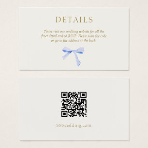 Grauweiß   Details zum QR-Code für Blue Ribbon Wed