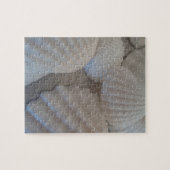 Grauweiß, Muscheln, Sea Muschel Summer Beach Liebe Puzzle (Horizontal)