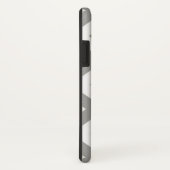 Grauweiß Zickzack Case-Mate iPhone Hülle (Hinten/Rechts)