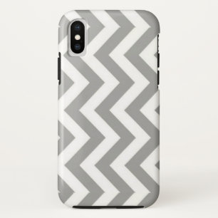 Grauweiß Zickzack Case-Mate iPhone Hülle