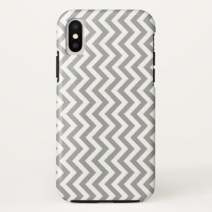 Grauweiß Zickzack Case-Mate iPhone Hülle