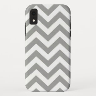 Grauweiß Zickzack Case-Mate iPhone Hülle