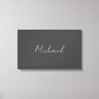 Grauweiße Handschrift Minimalistisch Ihren Namen