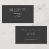 Grauweiße, moderne, charmante Visitenkarte (Vorne/Hinten)