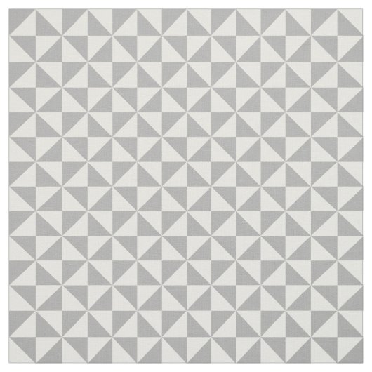 Grauweiße, moderne Dreiecke-Muster Stoff (Muster)