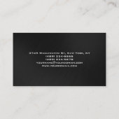 Grauweiße, moderne, einfache Visitenkarte (Rückseite)