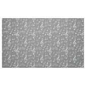 Grauweiße Musiknoten Stoff (Fat Quarter (45,7 x 55,9 cm))