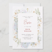 Grauweiße Wildblumen Aquarelltaufe