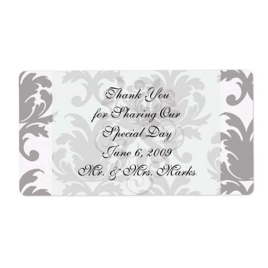 Grauweißer Barockdamast (Vorne)