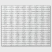 Grauweißer Diamant Cut Glam Glitzer Funkelnd Geschenkpapier (Flach)