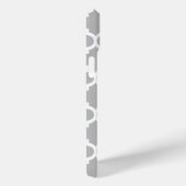 Grauweißer Marokkaner #5 Aquamarin 3 Initialmonogr Case-Mate iPhone Hülle (Rückseite / Rechts)