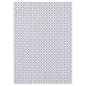 Grauweißer Polka-Punkt und Karo-Muster Tischdecke (Vorderseite)