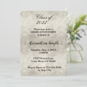 Grauweißer Rauch Abschluss Ihr Foto Einladung (Stehend Vorderseite)