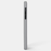 Grauweißes Gerahmtes Anfangsmonogramm Case-Mate iPhone Hülle (Hinten/Links)