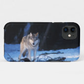 Grauwolf, Canis lupus, am Fuße Case-Mate iPhone Hülle (Rückseite (Horizontal))