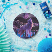 Grauwolf im Wald Pappteller (Party)