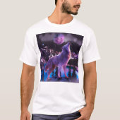 Grauwolf im Wald T-Shirt (Vorderseite)