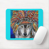 Grauwolf-Kunst Mousepad (Mit Mouse)