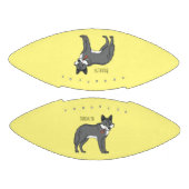 Grauwolf mit Pipe-Cartoon-Abbildung Football (Paneele)