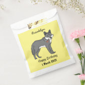 Grauwolf mit Pipe-Cartoon-Abbildung Geschenktütchen (Versiegelt)