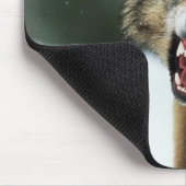 Grauwolf Mousepad (Ecke)