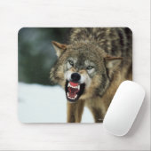 Grauwolf Mousepad (Mit Mouse)