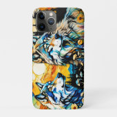 Grauwolf und Wildblumen Case-Mate iPhone Hülle (Rückseite)