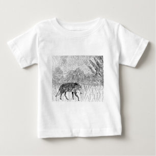 Grauwolf-Wildtier Baby T-shirt