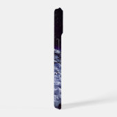 Grauwölfe im Winterschnee in der Nacht iPhone 15 Hülle (Rechte Seite)