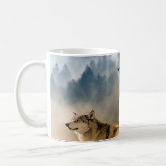 Grauwölfe Kaffeetasse (Links)