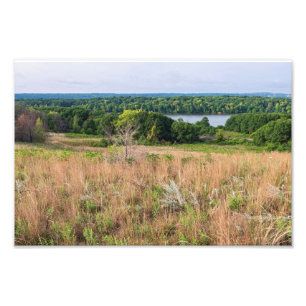 Grauwolkendünen und Mooersee-Landschaft Fotodruck