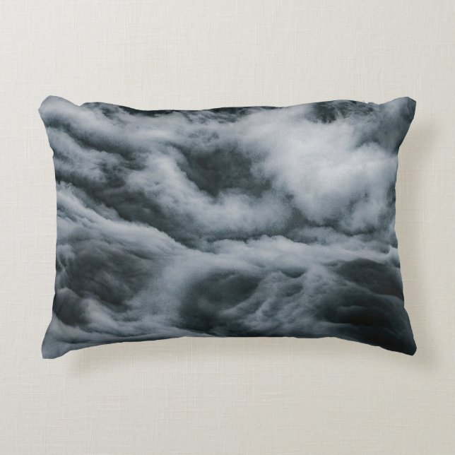 Grauwolkenmalerei Dekokissen (Vorderseite)