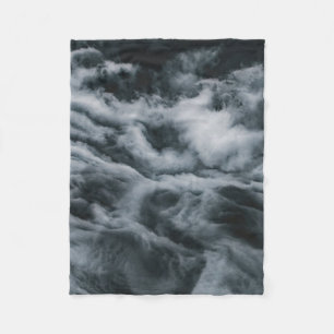 Grauwolkenmalerei Fleecedecke