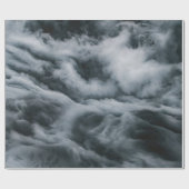 Grauwolkenmalerei Geschenkpapier (Flach)