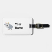 Grauziege Gepäckanhänger (Vorderseite horizontal)