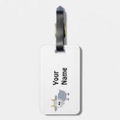 Grauziege Gepäckanhänger (Rückseite vertikal)