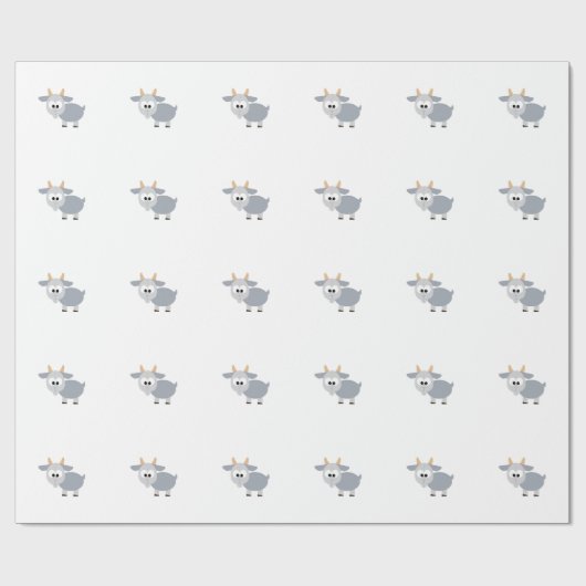 Grauziege Geschenkpapier (Flach)