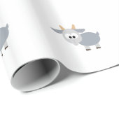Grauziege Geschenkpapier (Rolleneckpunkt)