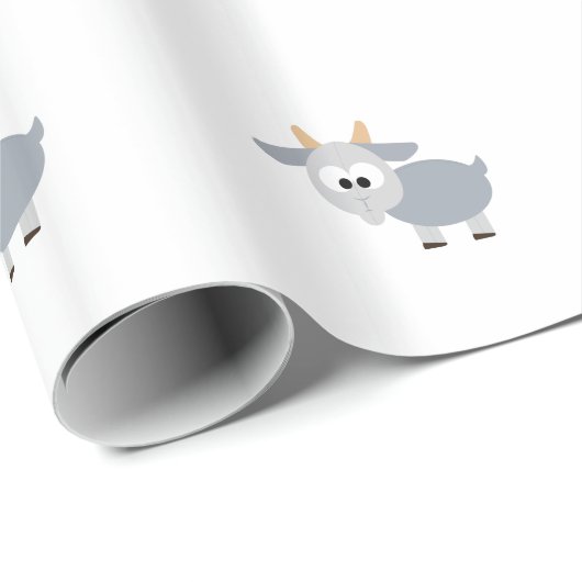 Grauziege Geschenkpapier (Rolleneckpunkt)