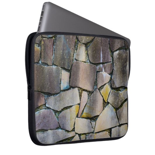 Grauziegelmauer Laptopschutzhülle (Vorne Rechts)