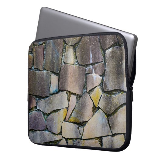 Grauziegelmauer Laptopschutzhülle (Vorderseite Links)