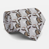 Grauziegenmuster-Krawatte Krawatte (Gerollt)