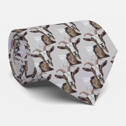 Grauziegenmuster-Krawatte Krawatte (Gerollt)
