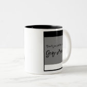 Grauzone-Kaffeetasse Zweifarbige Tasse (VorderseiteRechts)