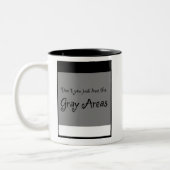 Grauzone-Kaffeetasse Zweifarbige Tasse (Links)
