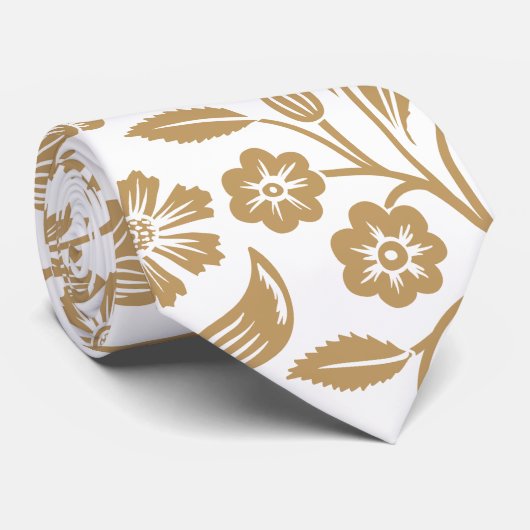 Gravata com flores krawatte (Gerollt)