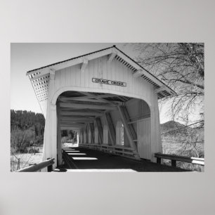 Grave Creek Brücke Poster